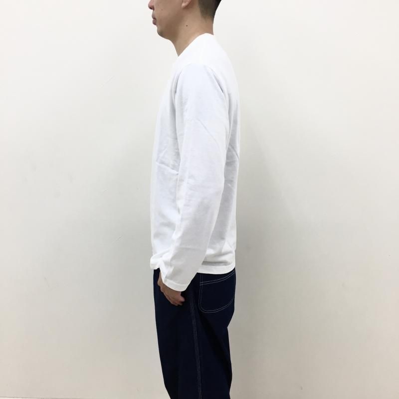  JACKMAN  Henleyneck LS T-Shirt(WHITE)