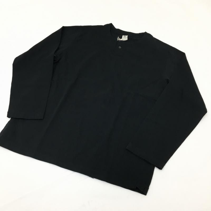  JACKMAN  Henleyneck LS T-Shirt(BLACK)