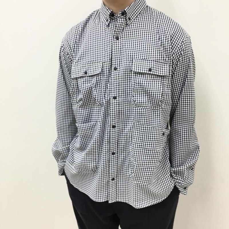  NANGA GINGHAM CHECK CAMP SHIRT(BLACK)