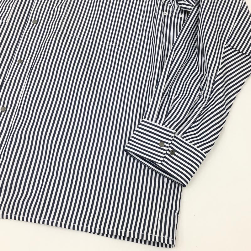  NANGA STRIPE W POCKET BOX SHIRT(BLACK)