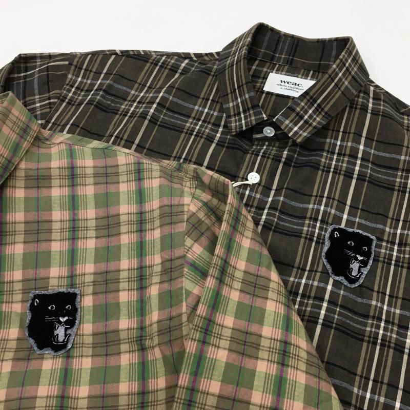  weac. TAIGAKUN SHIRTS (BROWN-CHECK) 