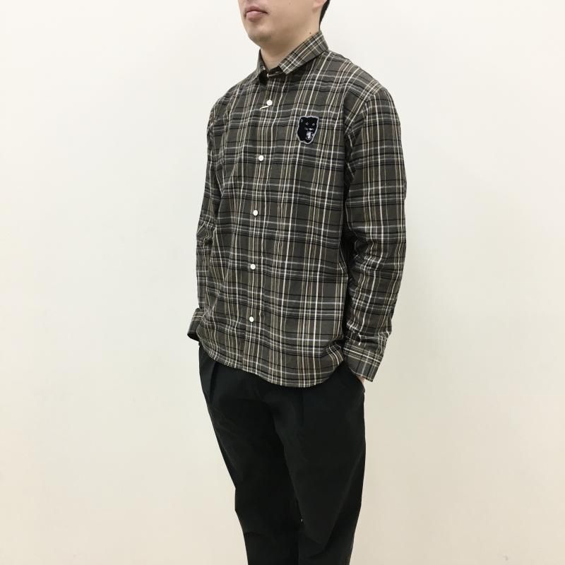  weac. TAIGAKUN SHIRTS (BROWN-CHECK) 