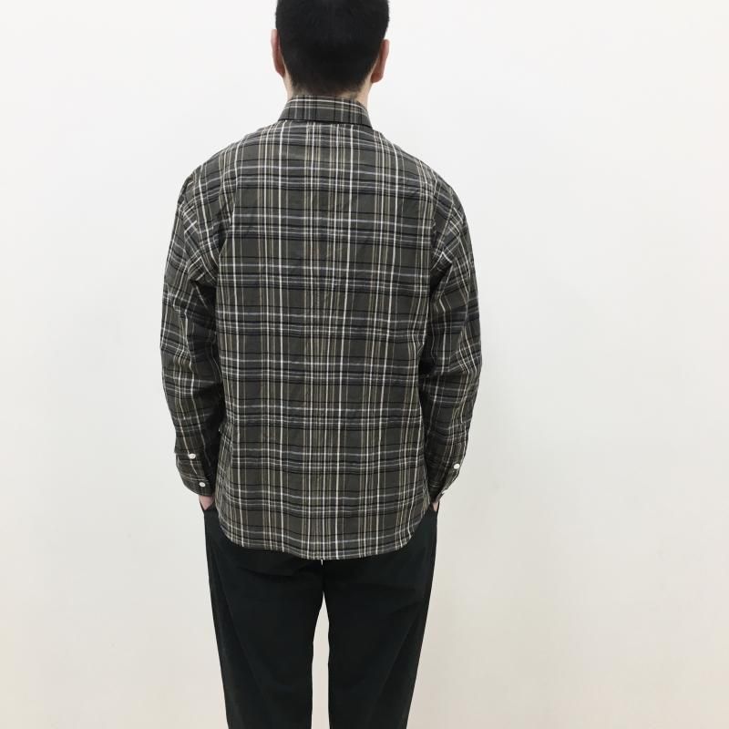  weac. TAIGAKUN SHIRTS (BROWN-CHECK) 