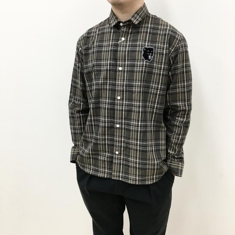  weac. TAIGAKUN SHIRTS (BROWN-CHECK) 
