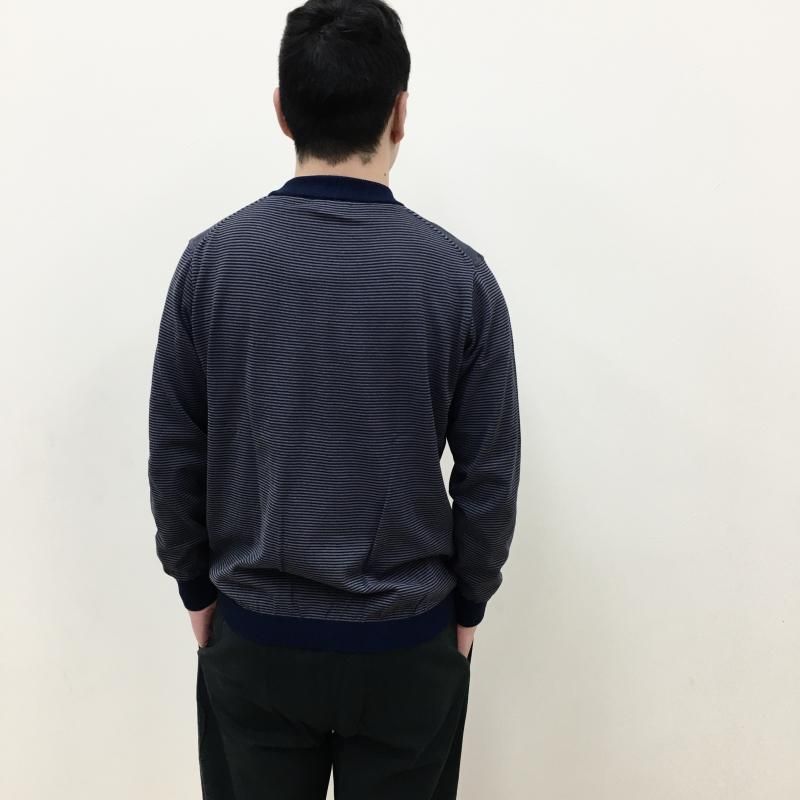  Rinascente ȥ饤 Long Ship Knit(NAVYGRAY)