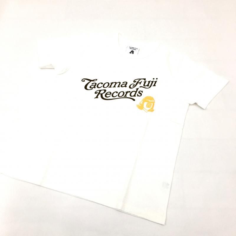  TACOMA FUJI RECORDS SCRIPT LOGO (WHITE)
