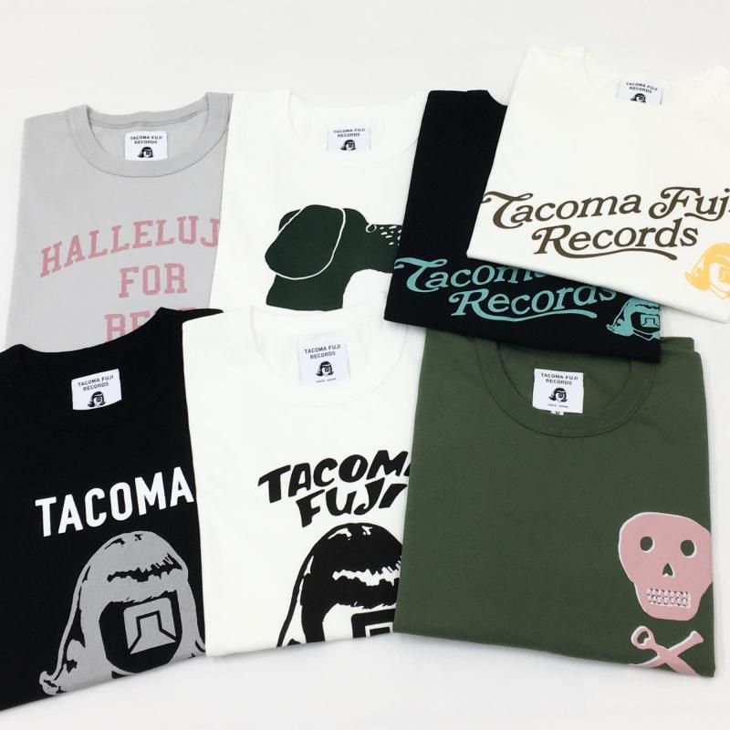  TACOMA FUJI RECORDS SCRIPT LOGO (WHITE)