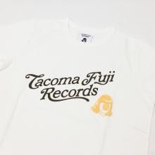  TACOMA FUJI RECORDS SCRIPT LOGO (WHITE)