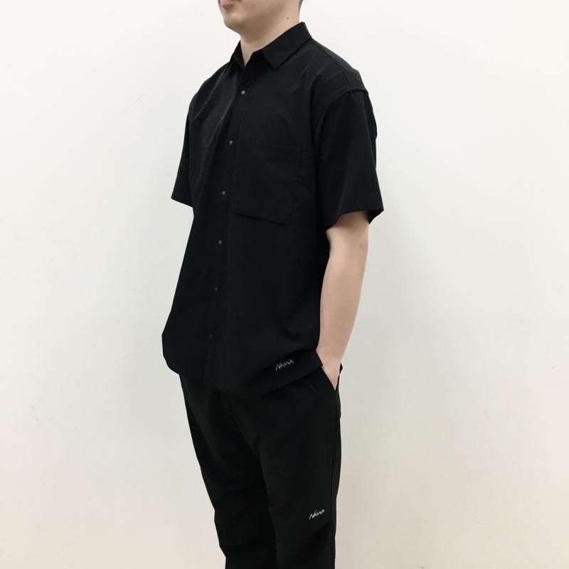  NANGA 
DotAir® COMFY S/S SHIRT(P.BLACK)
