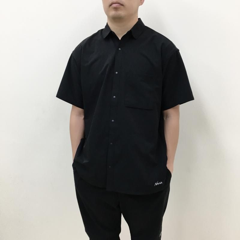 NANGA 
DotAir® COMFY S/S SHIRT(P.BLACK)