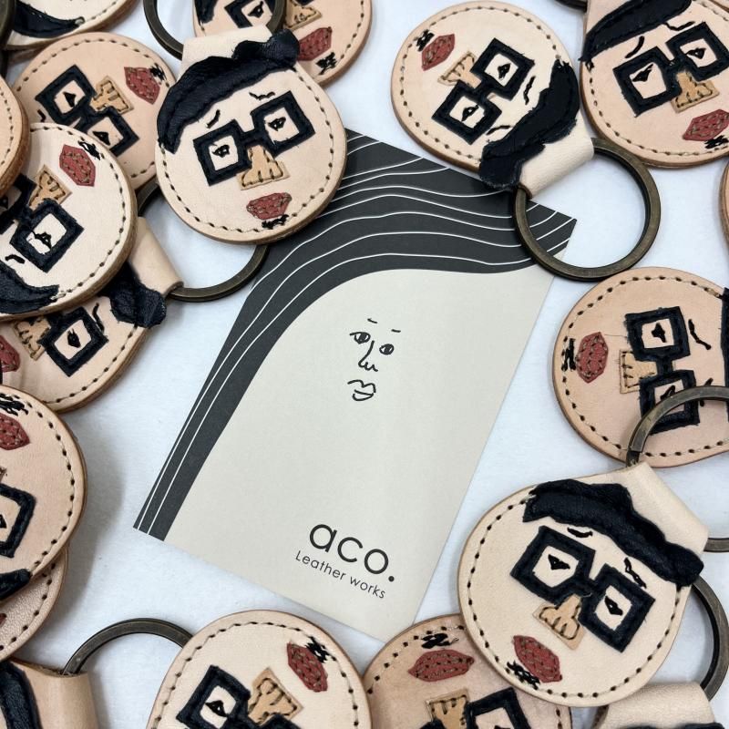 20th Anniversary Model aco. × GOLDEN DAY レザーキーホルダー 『俺