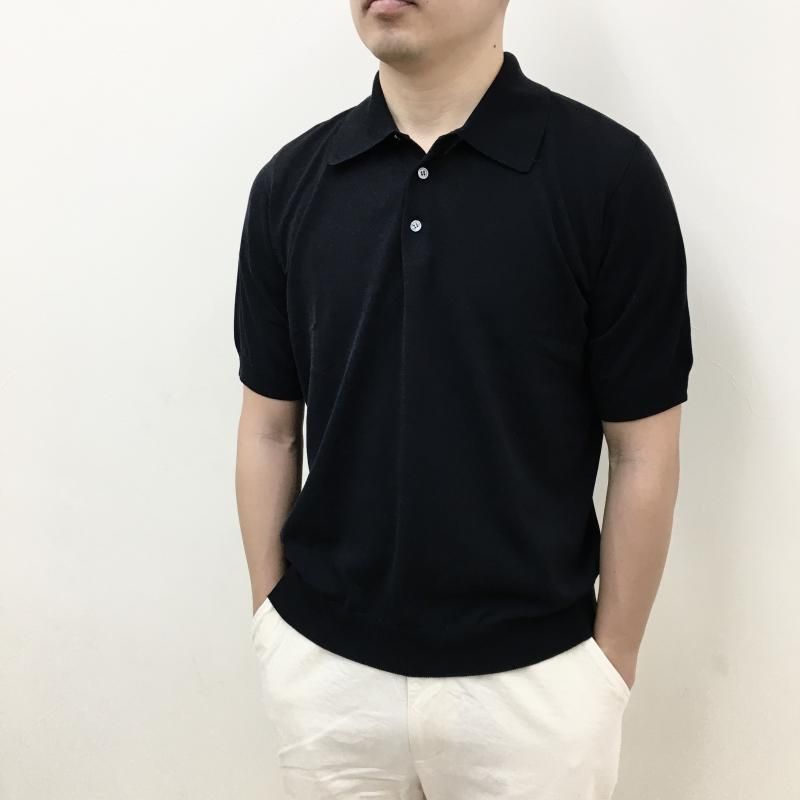  Rinascente ʥݥ Ⱦµ Knit Polo(BLACK)