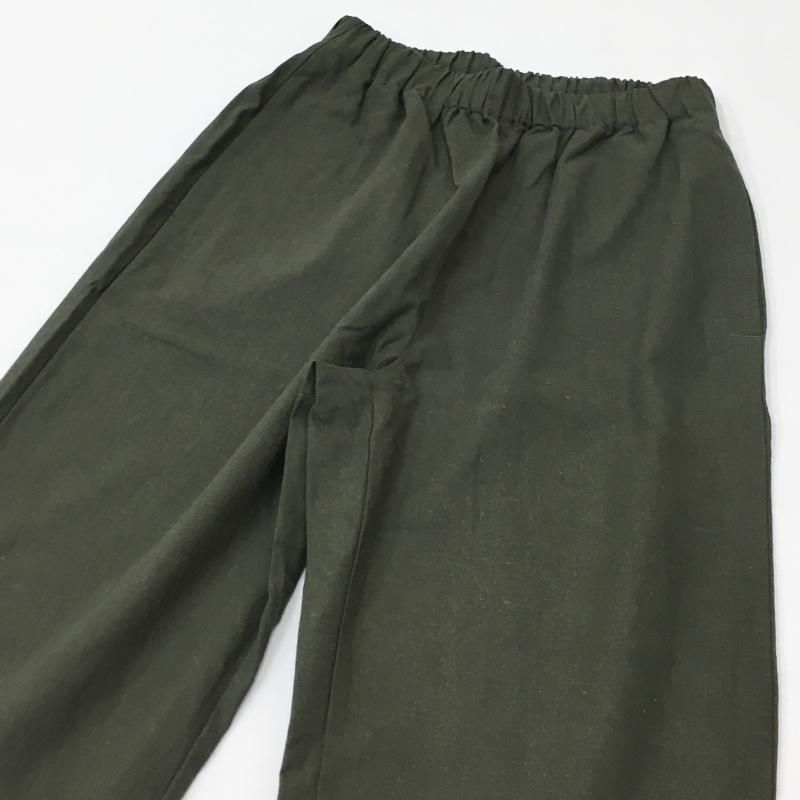  have a good day LINEN PANTS(OLIVE)