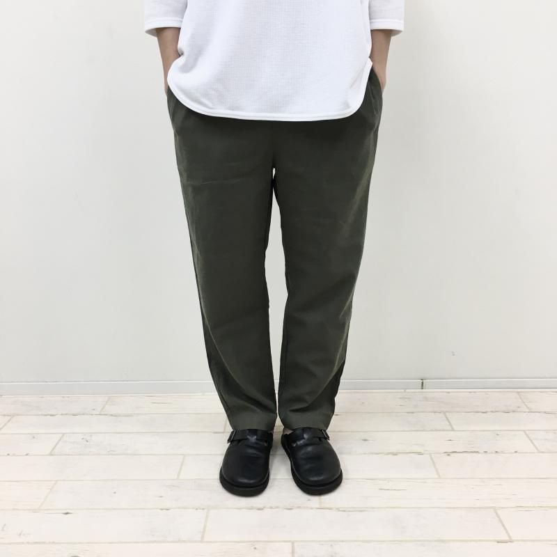  have a good day LINEN PANTS(OLIVE)
