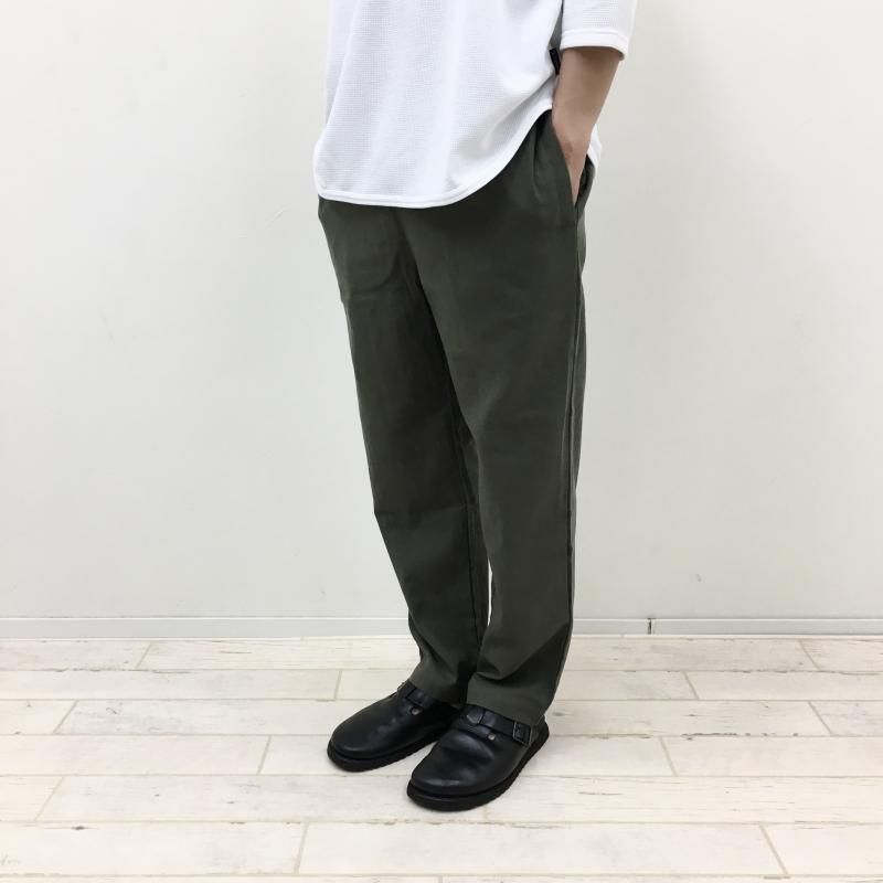  have a good day LINEN PANTS(OLIVE)