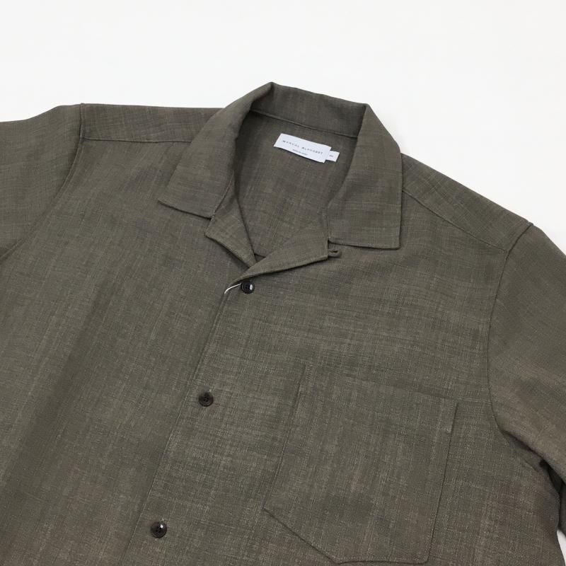  MANUAL ALPHABETBET EVALET MESH OPEN COLLAR S/S SHT(OLIVE) 