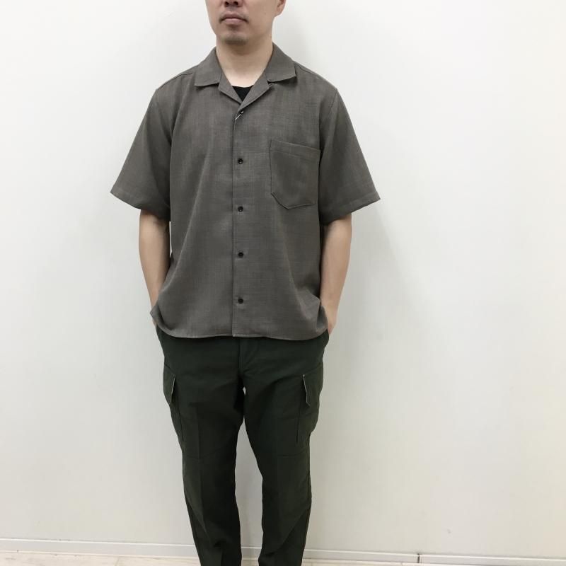  MANUAL ALPHABETBET EVALET MESH OPEN COLLAR S/S SHT(OLIVE) 