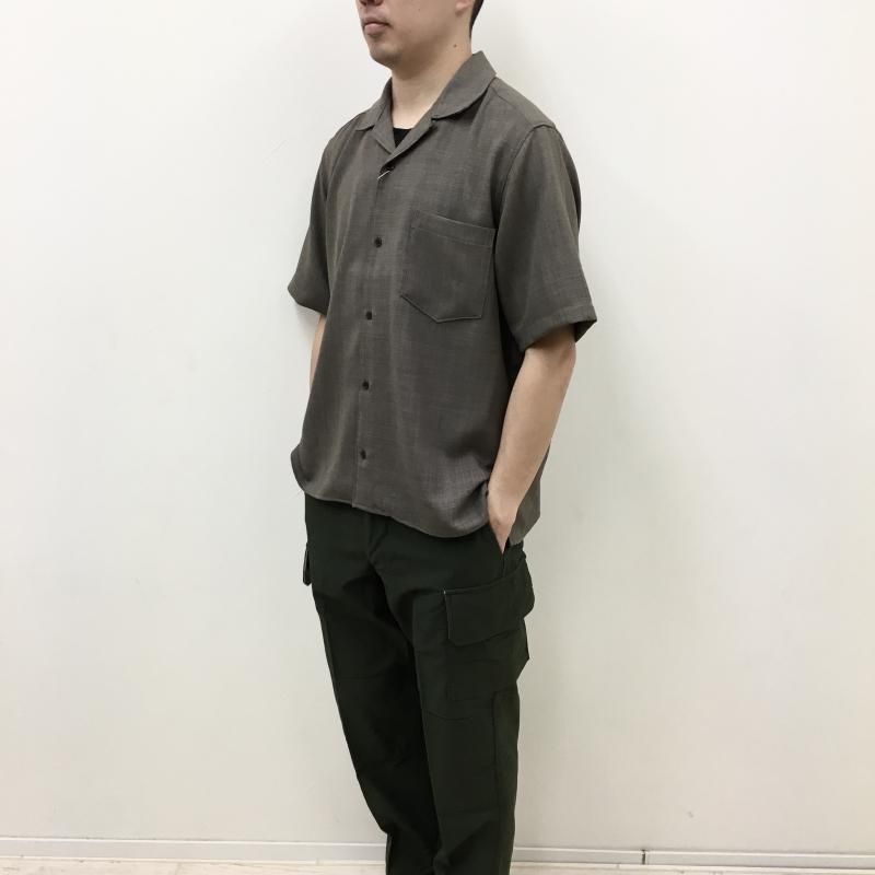  MANUAL ALPHABETBET EVALET MESH OPEN COLLAR S/S SHT(OLIVE) 