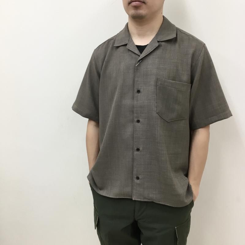  MANUAL ALPHABETBET EVALET MESH OPEN COLLAR S/S SHT(OLIVE) 