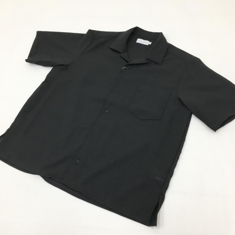  MANUAL ALPHABETBET EVALET MESH OPEN COLLAR S/S SHT(BLACK) 
