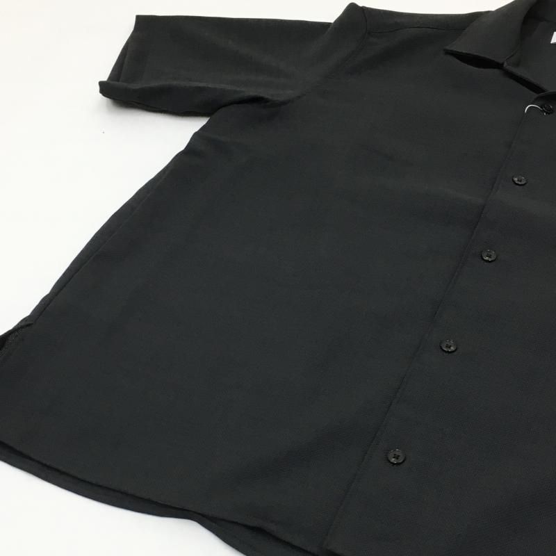  MANUAL ALPHABETBET EVALET MESH OPEN COLLAR S/S SHT(BLACK) 