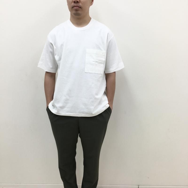  CURLY DRAWSTRING POCKET TEE(OFF WHITE)