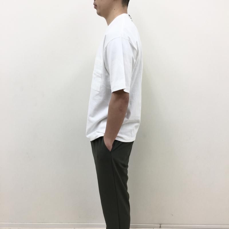  CURLY DRAWSTRING POCKET TEE(OFF WHITE)
