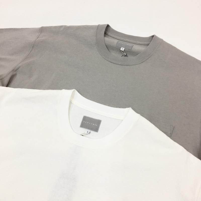  CURLY DRAWSTRING POCKET TEE(SAND)