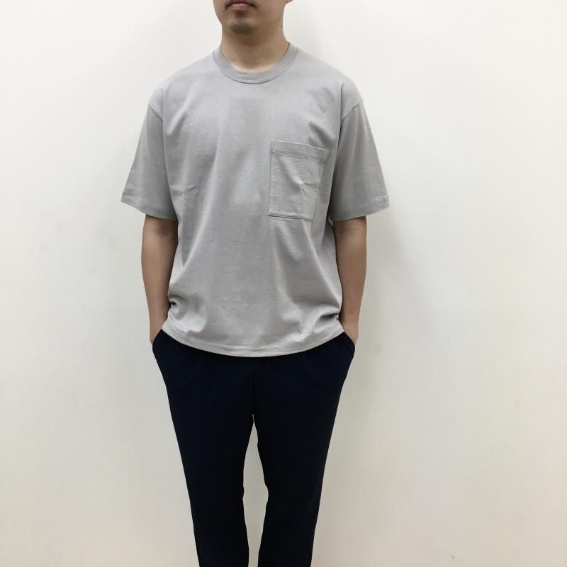  CURLY DRAWSTRING POCKET TEE(SAND)