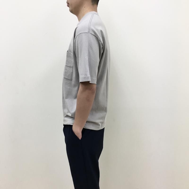  CURLY DRAWSTRING POCKET TEE(SAND)