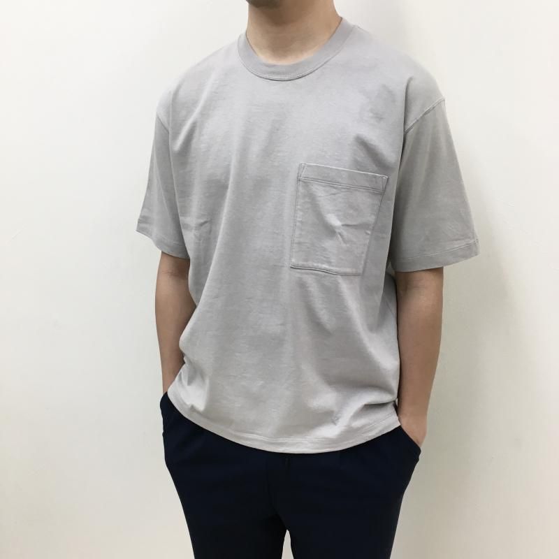  CURLY DRAWSTRING POCKET TEE(SAND)