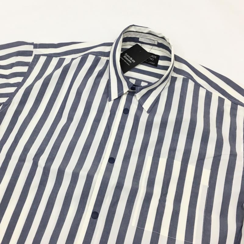  FUJITO FSB S/S Snap Button Shirt(Navy Stripe)