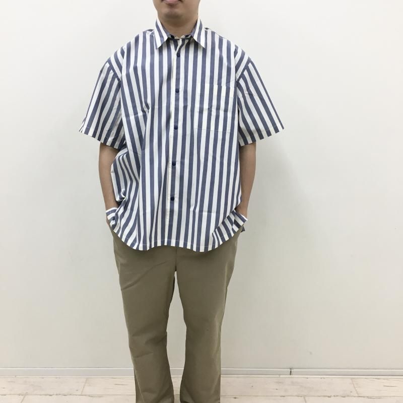  FUJITO FSB S/S Snap Button Shirt(Navy Stripe)