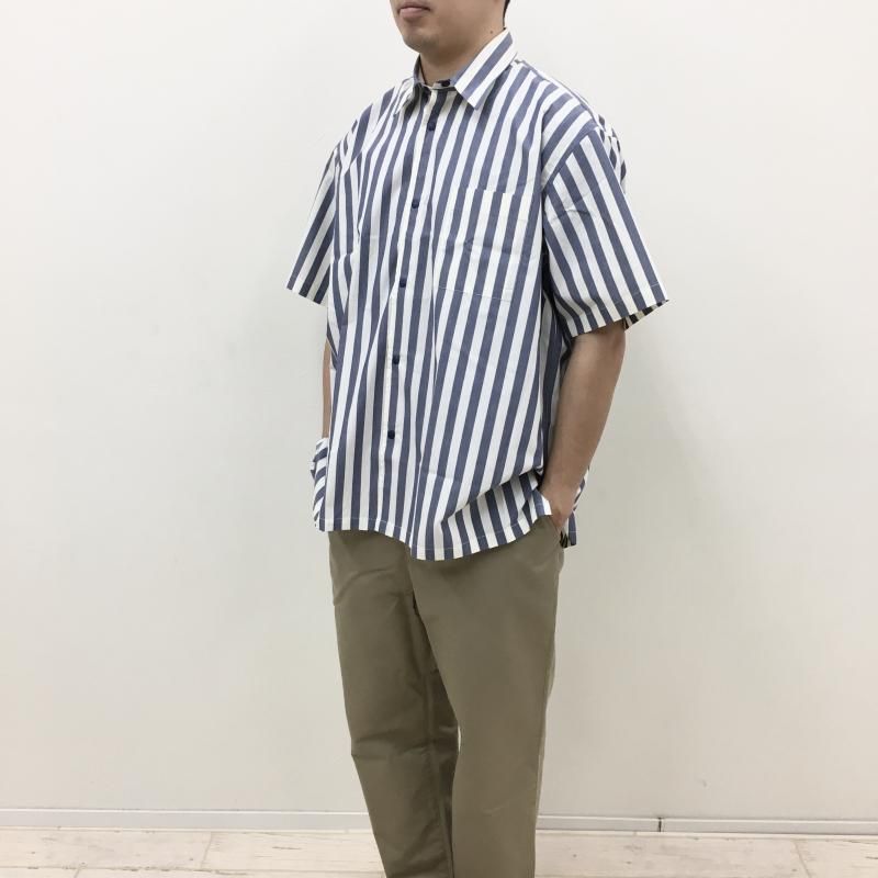  FUJITO FSB S/S Snap Button Shirt(Navy Stripe)