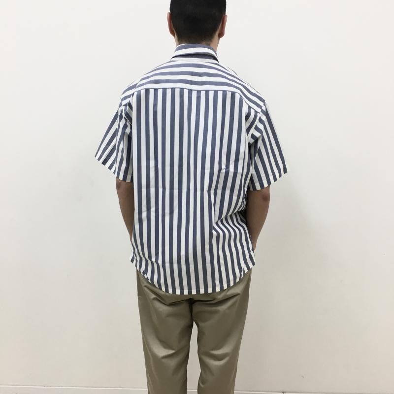  FUJITO FSB S/S Snap Button Shirt(Navy Stripe)