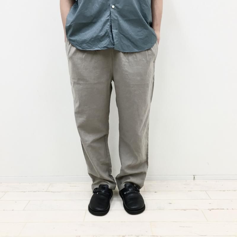  have a good day LINEN PANTS(GREGE)