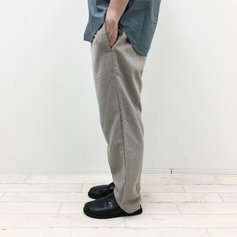  have a good day LINEN PANTS(GREGE)