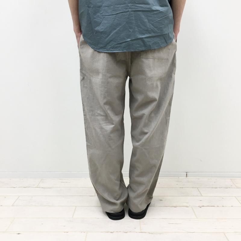  have a good day LINEN PANTS(GREGE)
