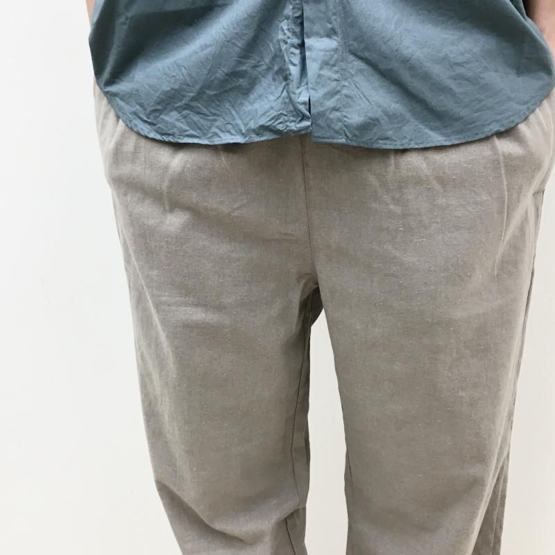  have a good day LINEN PANTS(GREGE)