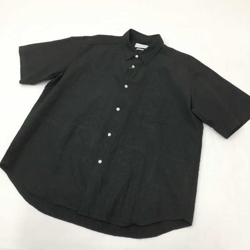  MANUAL ALPHABETBET JACQUARD LOOSE FIT B/C S/S SHT(BLACK) 