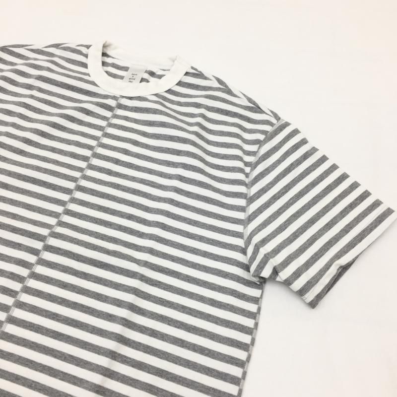  have a good day BORDER FLAT SEAMER TEE(WHITEGRAY)