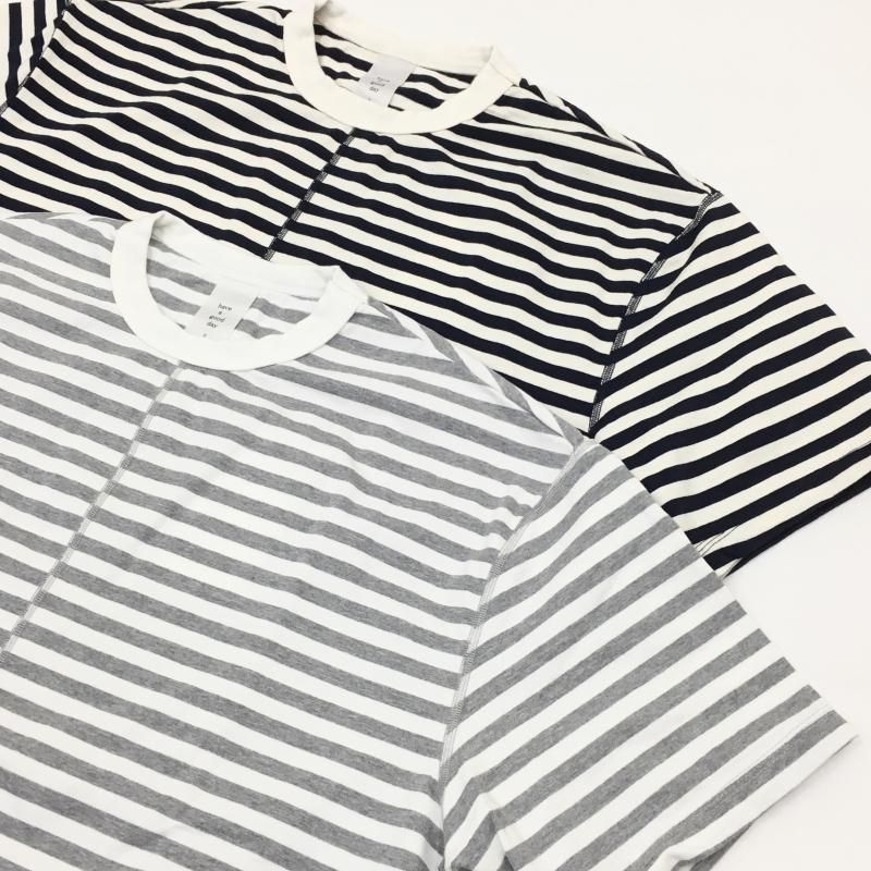  have a good day BORDER FLAT SEAMER TEE(WHITEGRAY)
