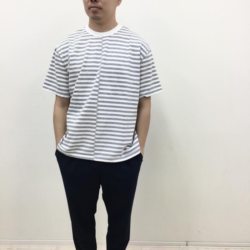  have a good day BORDER FLAT SEAMER TEE(WHITEGRAY)
