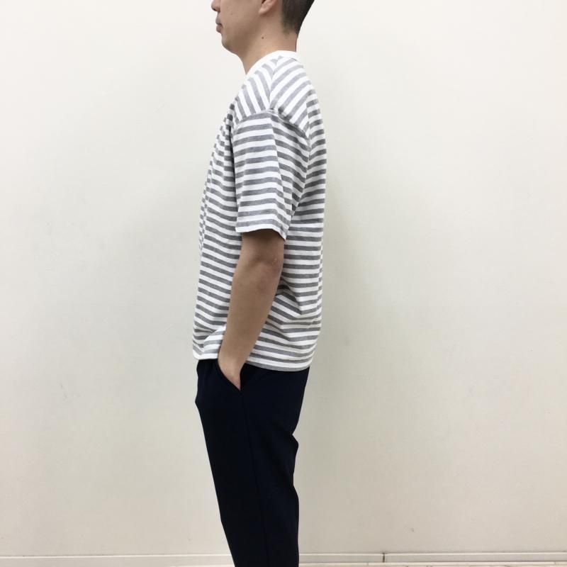  have a good day BORDER FLAT SEAMER TEE(WHITEGRAY)