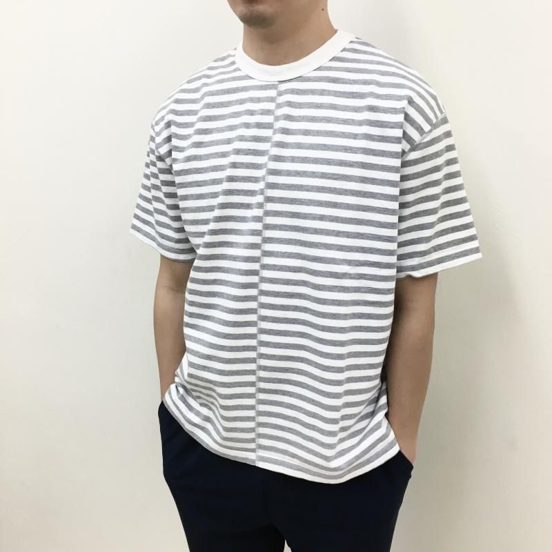  have a good day BORDER FLAT SEAMER TEE(WHITEGRAY)