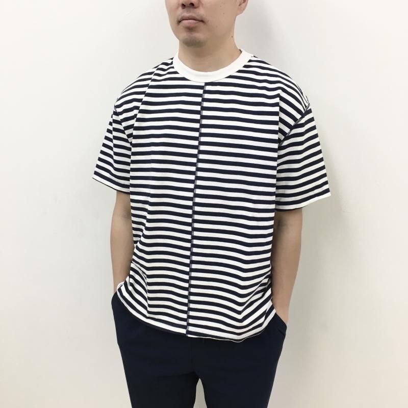  have a good day BORDER FLAT SEAMER TEE(WHITEBLACK)