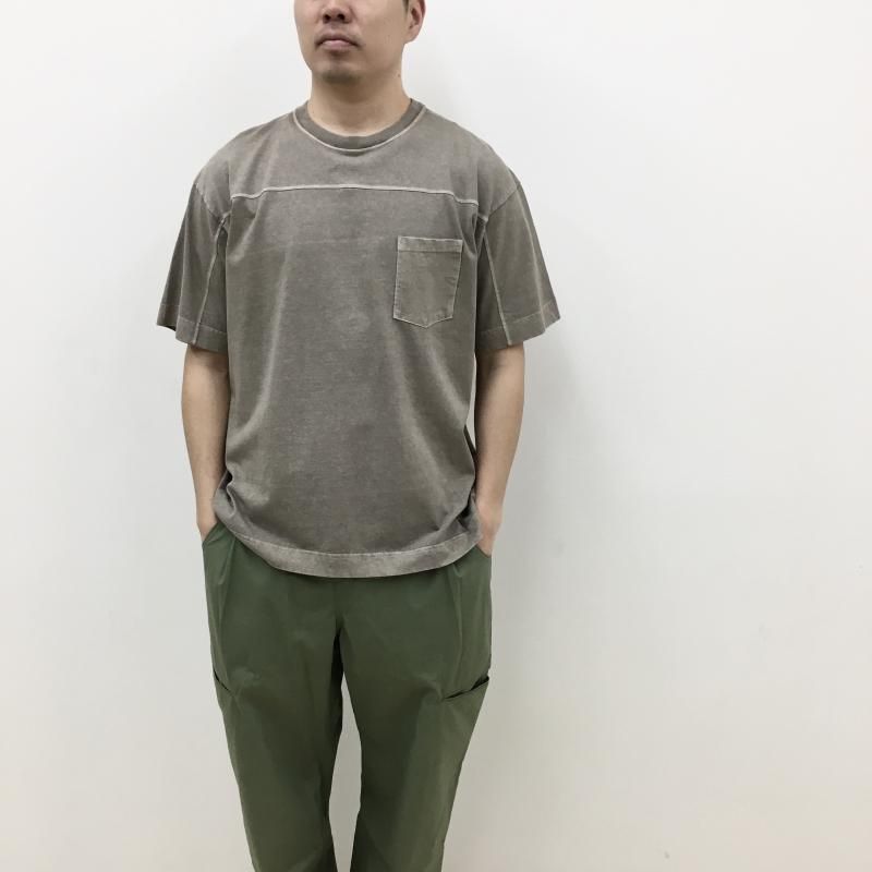 BETTER DENIM JERSEY FOOTBALL T-SHIRT(PIGMENT BEIGE)