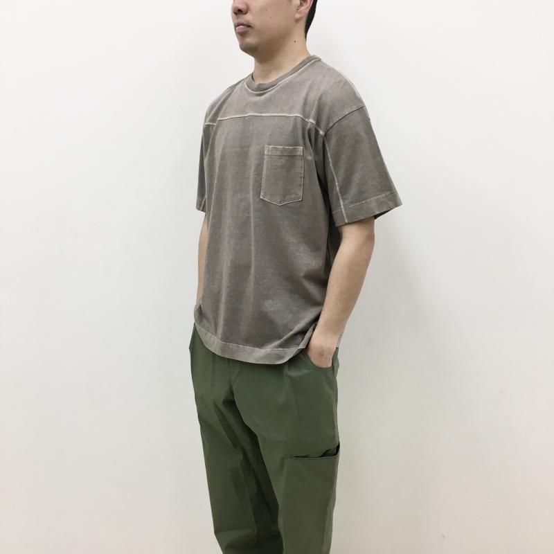  BETTER DENIM JERSEY FOOTBALL T-SHIRT(PIGMENT BEIGE)