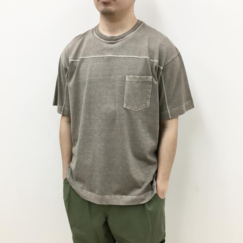 BETTER DENIM JERSEY FOOTBALL T-SHIRT(PIGMENT BEIGE)