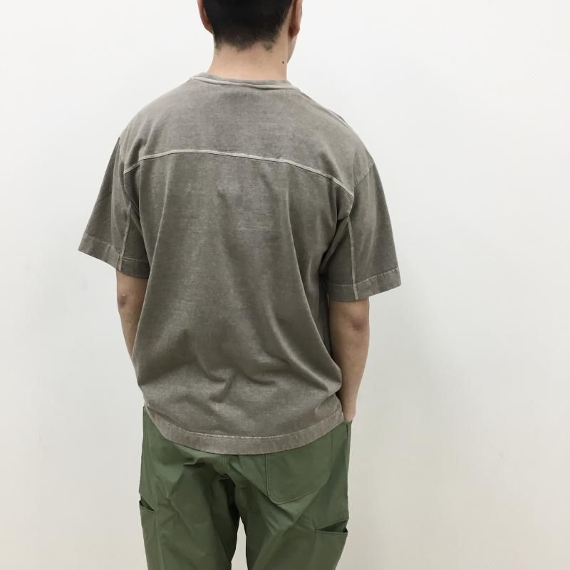  BETTER DENIM JERSEY FOOTBALL T-SHIRT(PIGMENT BEIGE)